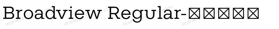Broadview Regular字体转换